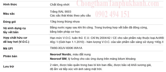 đóng gói neoroof